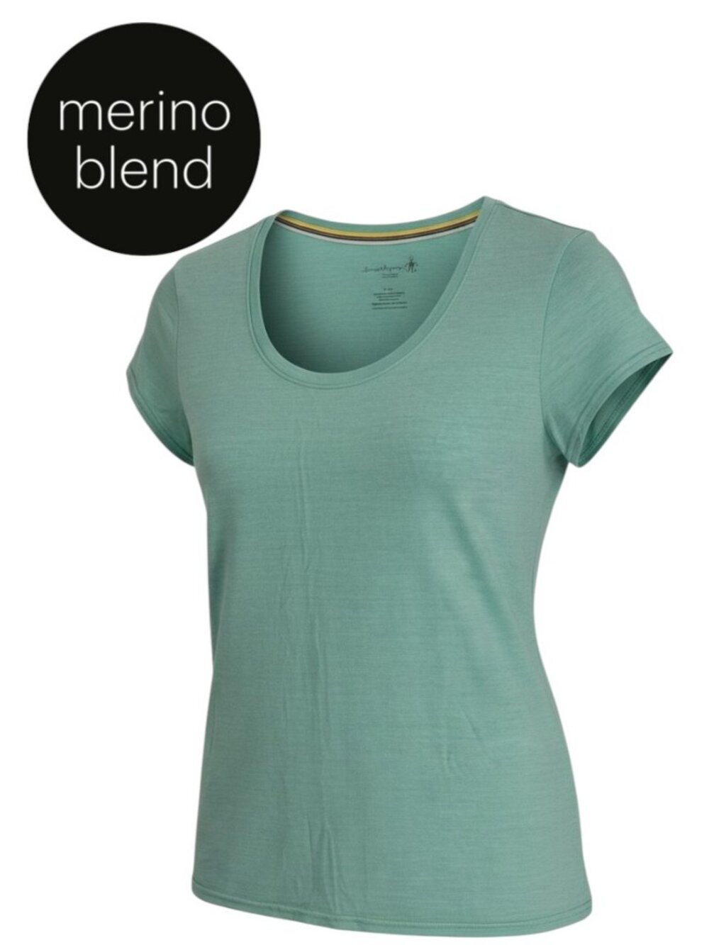 SMARTWOOL Seafoam Green Merino Tencel Lightweight Tee size S